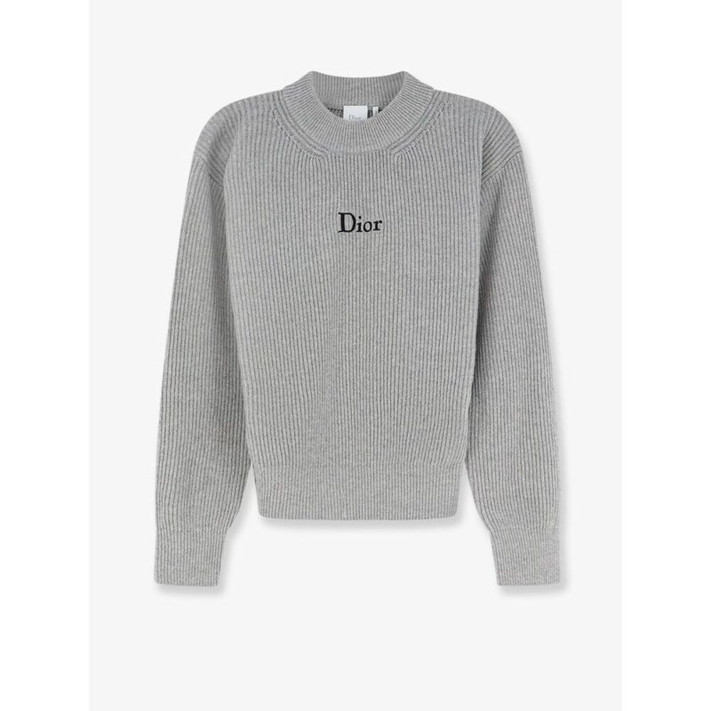 Dior Women Ribbed Wool And Cashmere Blend Sweater